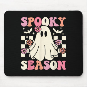 Spooky Season Halloween Ghost Kostüm Retro Groovy Mousepad
