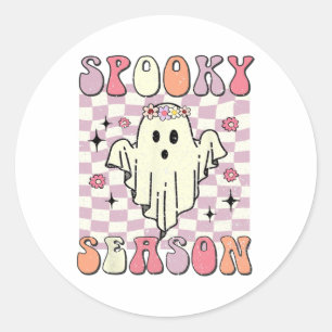 Spooky Season Halloween-Kostüm Runder Aufkleber