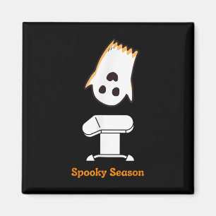 Spooky Season Halloween Niedlich Ghost Gymnast Vau Magnet