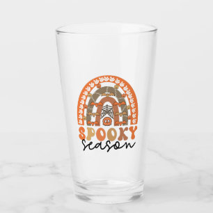 Spooky Season Halloween Rainbow Fall Glas
