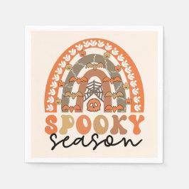 Spooky Season Halloween Rainbow Fall Serviette