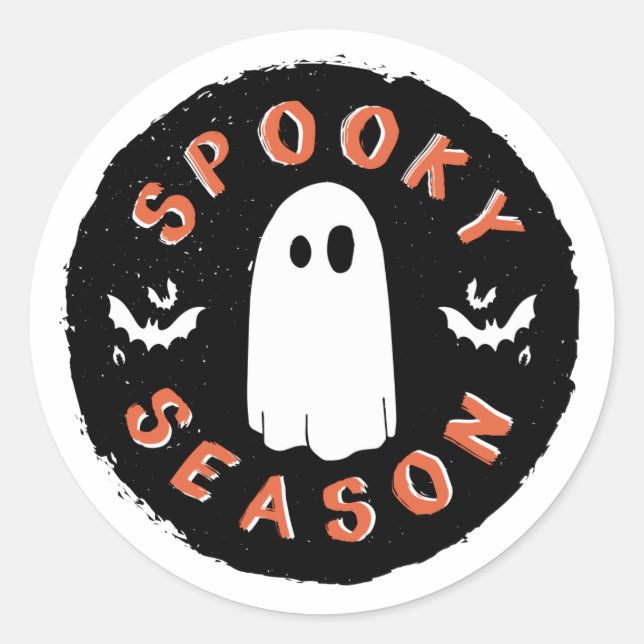Spooky Season - Halloween-Sticker Runder Aufkleber (Vorderseite)