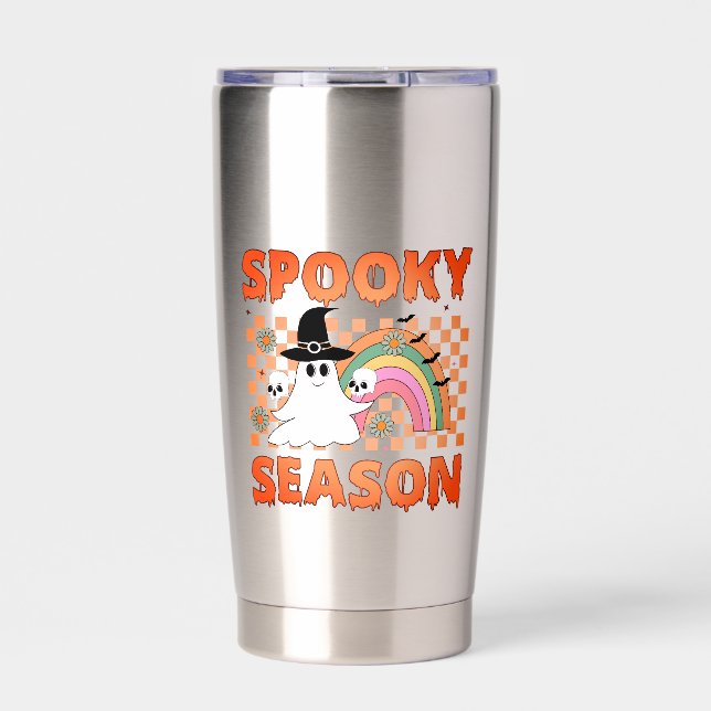 Spooky Season Halloween Vibes-45634 Thermobecher (Vorderseite)