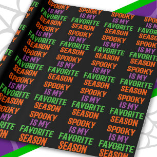 Spooky Season Happy Halloween Funny Halloween Geschenkpapier