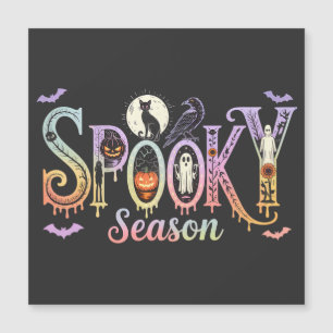 Spooky Season Iridescent Halloween Magnetkarte