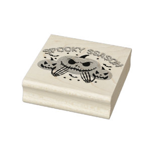 Spooky Season Jack-o-Laternen Gummistempel