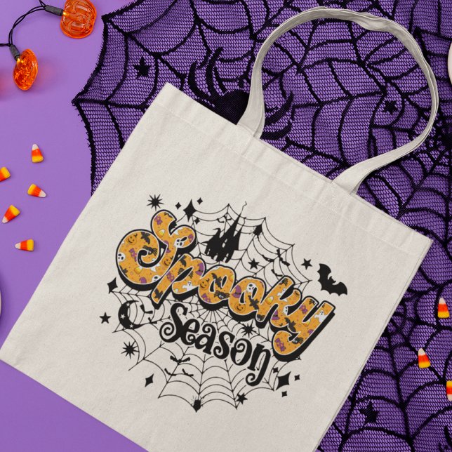 Spooky Season Modern Halloween Script Tragetasche (Von Creator hochgeladen)