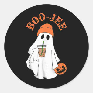 Spooky Season Niedlich Boujee Ghost Halloween Kost Runder Aufkleber