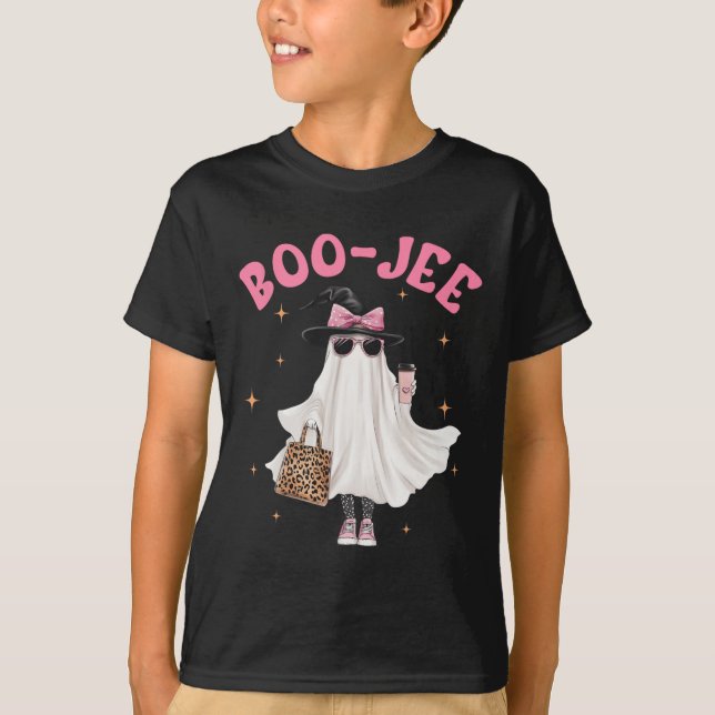 Spooky Season Niedlich Ghost Funny Halloween Bouje T-Shirt (Vorderseite)