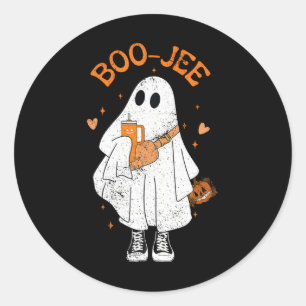 Spooky Season Niedlich Ghost Halloween Boujee Boo Runder Aufkleber