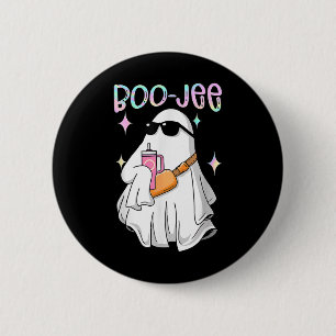 Spooky Season Niedlich Ghost Halloween Kostüm Bouj Button