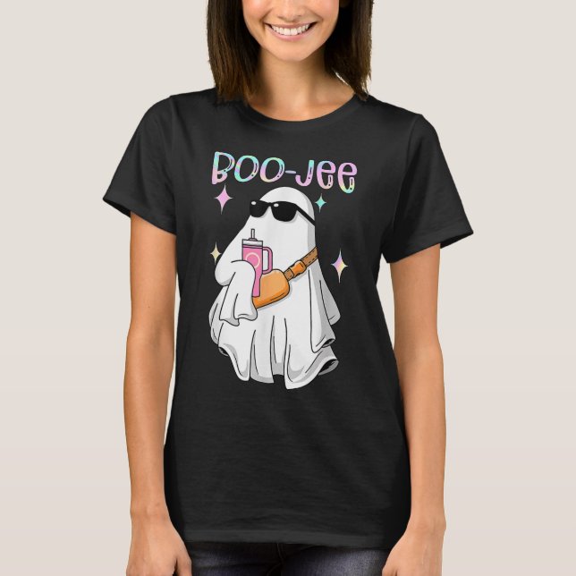 Spooky Season Niedlich Ghost Halloween Kostüm Bouj T-Shirt (Vorderseite)