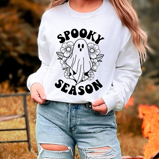 Spooky Season Niedlich Ghost Halloween Sweatshirt (Von Creator hochgeladen)