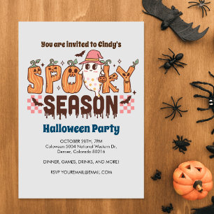 Spooky Season, Niedlicher Geist, Halloween Einladung