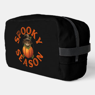 Spooky Season Pumpkin Cat Waschbeutel