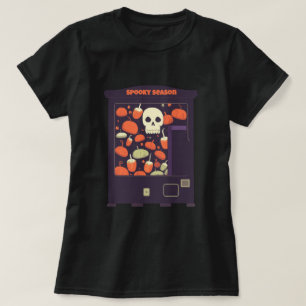 Spooky Season Pumpkin und Skull Vending Machine T-Shirt