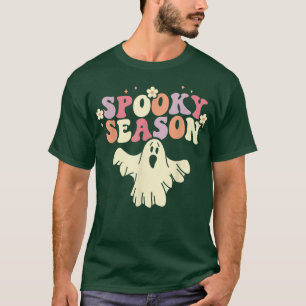 Spooky Season Retro Groovy Halloween Ghost Kostüm T-Shirt