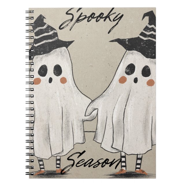 Spooky Season Squad Spiral Photo Notebook Notizblock (Vorderseite)