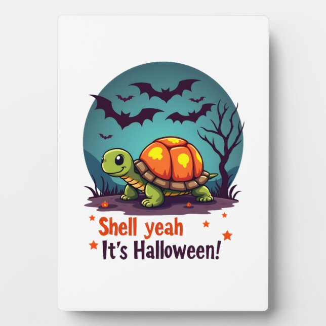 Spooky Shell Surprise Turtle Fotoplatte (Vorderseite)