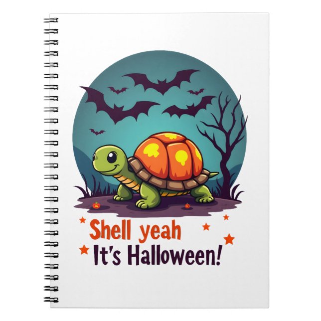 Spooky Shell Surprise Turtle Notizblock (Vorderseite)