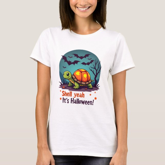 Spooky Shell Surprise Turtle T-Shirt (Vorderseite)
