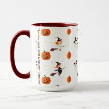 "Spooky Sips and Ghoulish Giggles!" Tasse für Kind