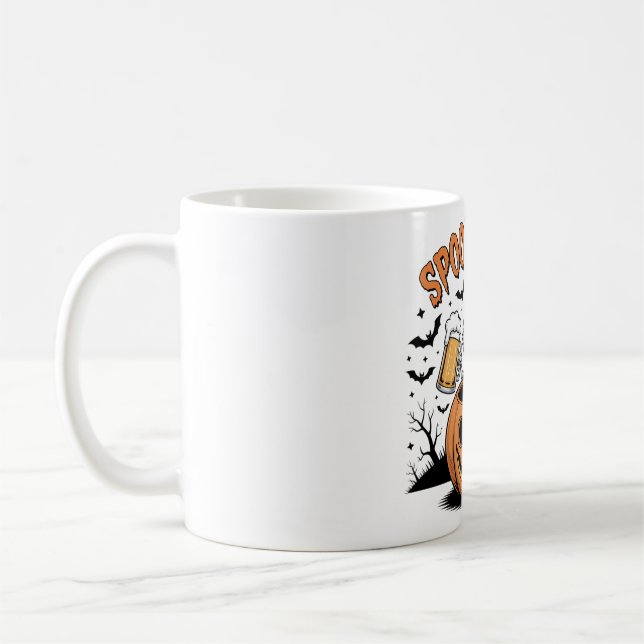 Spooky Sips Skeleton Lizard Halloween Kaffeetasse (Links)