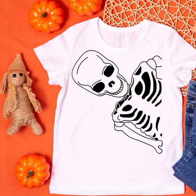 Spooky Skeleton Flüchtige Blick T-Shirt (Von Creator hochgeladen)