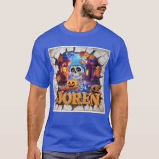 Spooky Skeleton lächelt: Jorns Halloween-T - Shirt