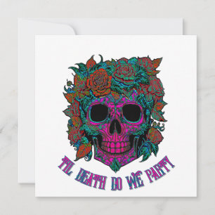 Spooky Skull Day of the Dead halloween Knochen Einladung