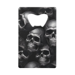 Spooky Skull Halloween Geldbeutel Flaschenöffner