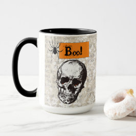 Spooky Skull Halloween Tasse