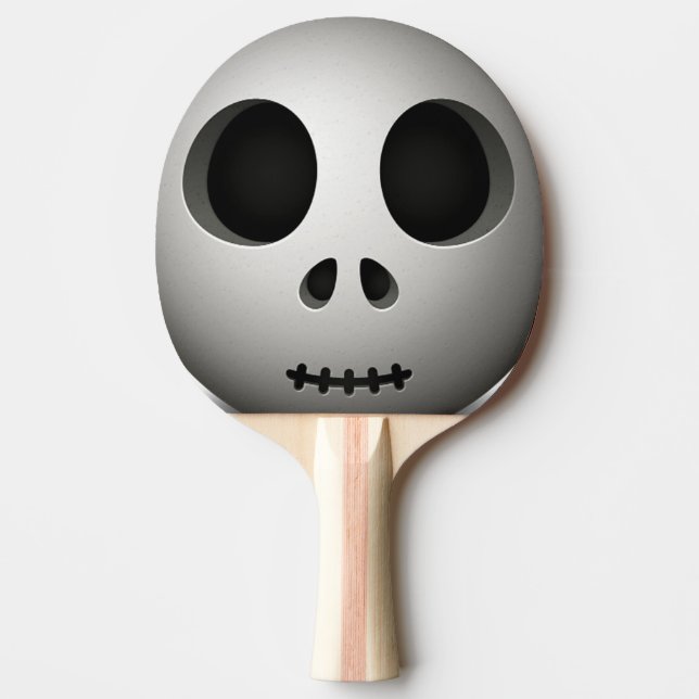 Spooky Skull Tischtennis Schläger (Vorderseite)