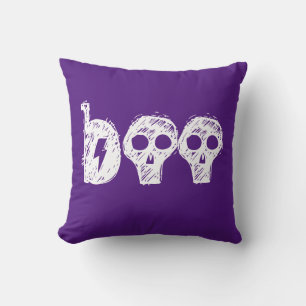 Spooky Skulls Boo Halloween-Kissen Kissen