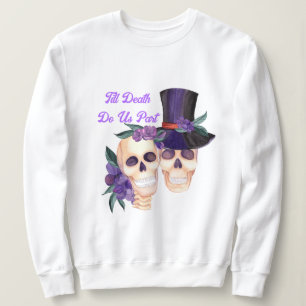 Spooky Skulls Halloween Hoodie, Paare Graphic Sweatshirt