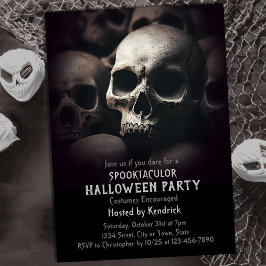 Spooky Skulls Halloween Party Einladung