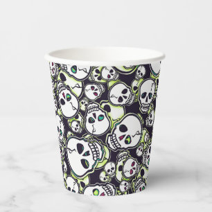 Spooky Skulls Pappbecher
