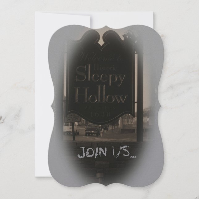 Spooky Sleepy Hollow 5" x 7" Einladungen (Vorderseite)