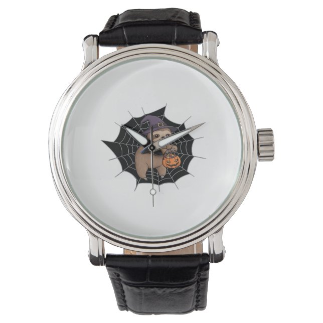 Spooky Sloth Halloween Spaß - Niedlicher Trick ode Armbanduhr (Vorderseite)