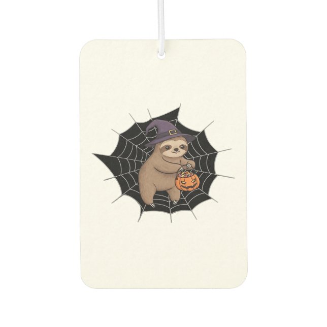 Spooky Sloth Halloween Spaß - Niedlicher Trick ode Autolufterfrischer (Vorderseite)