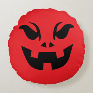 Spooky Smile Round Kissen
