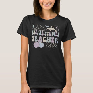 Spooky Social Studies Lehrer Halloween T-Shirt