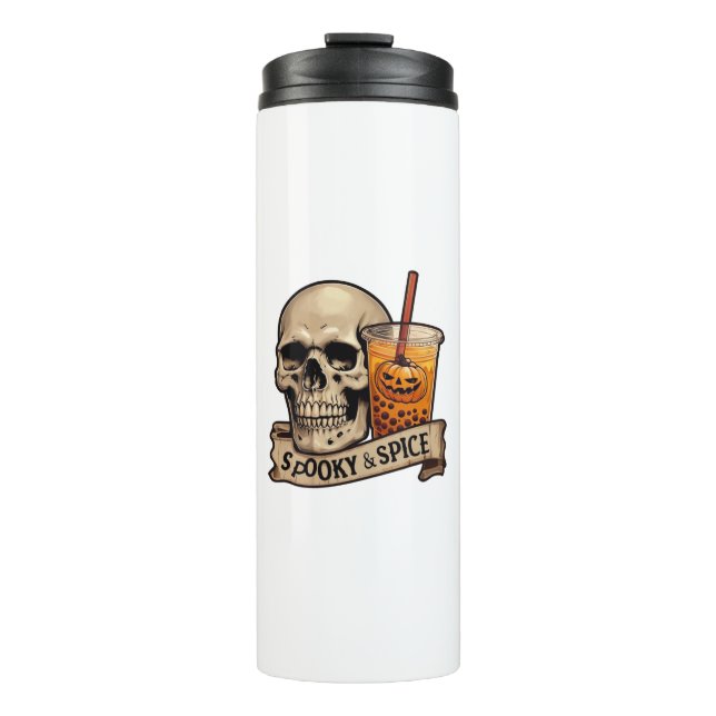 Spooky Spice Skull Thermosbecher (Vorderseite)