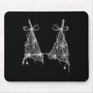Spooky Spider Bra Halloween Grafik für Frauen Mädc Mousepad