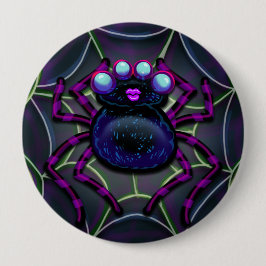 Spooky Spider Creepy Niedlich Button