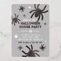 Spooky Spider Happy Halloween Party Einladung