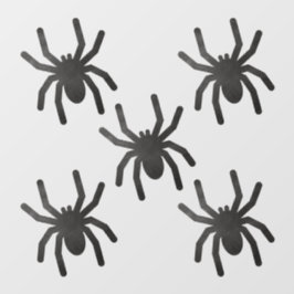 Spooky Spider Window Clubs - Große Fensterklammern Fensteraufkleber