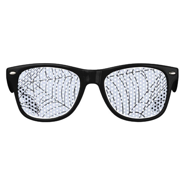Spooky Spiderwebes Creepy Halloween-Party Partybrille (Vorderseite)