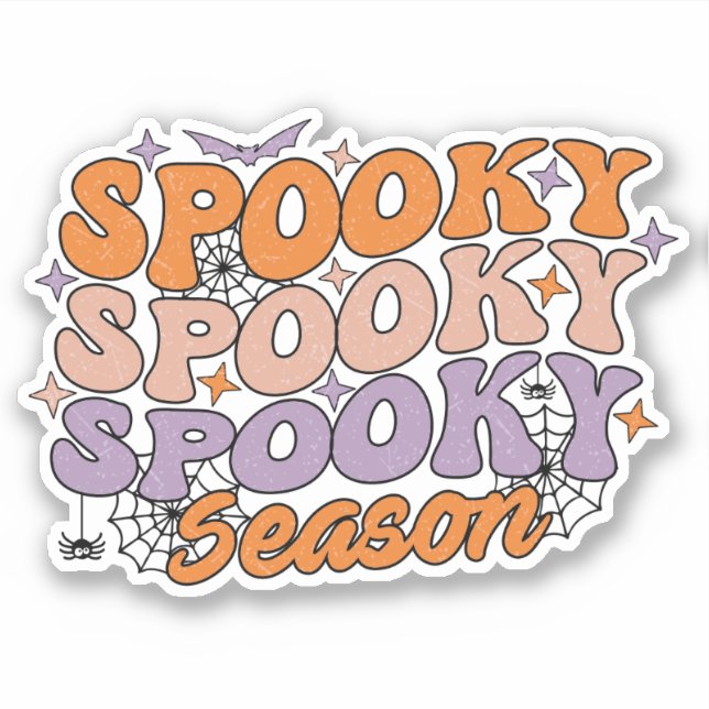 Spooky Spooky Season Aufkleber (Vorderseite)