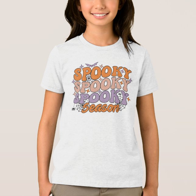 Spooky Spooky Season Tri-Blend Shirt (Vorderseite)